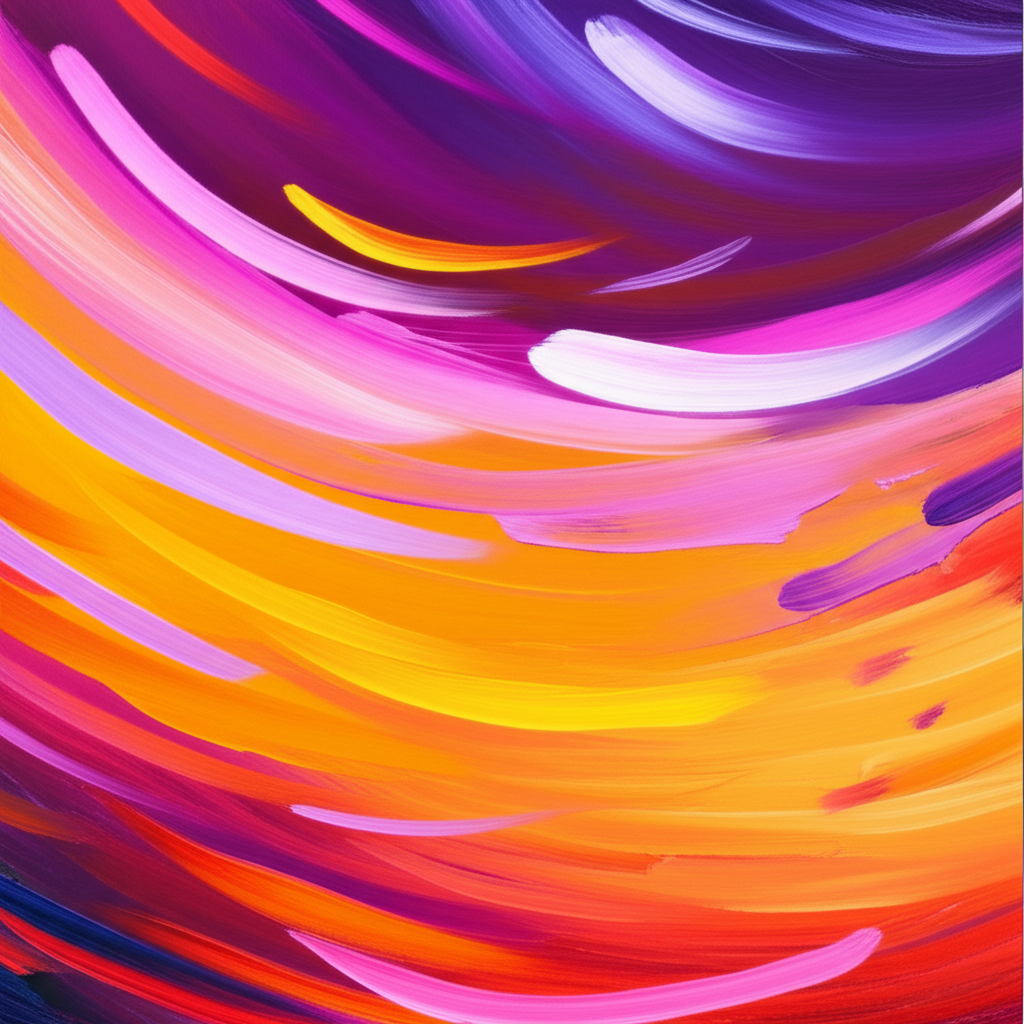 Abstract Sunset - Abstract painting